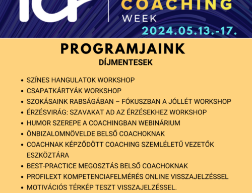 Védett: Nemzetközi Coachinghét (ICW) programsorozat 2024.05.13.-17.